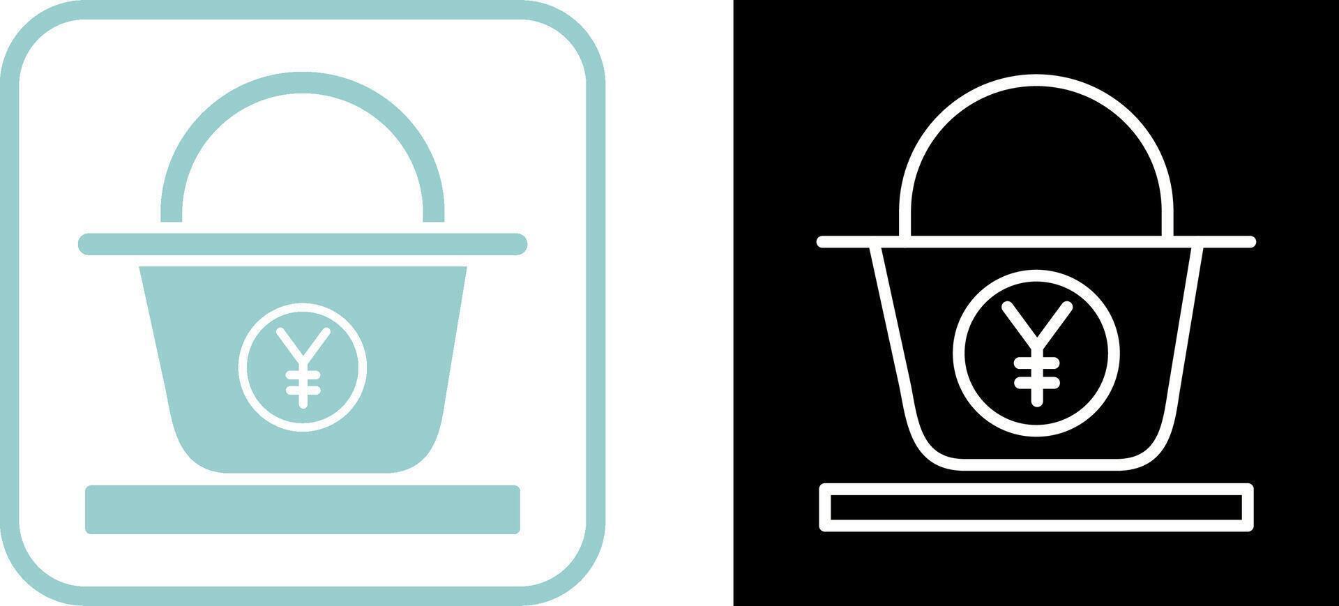 Yen Basket Vector Icon
