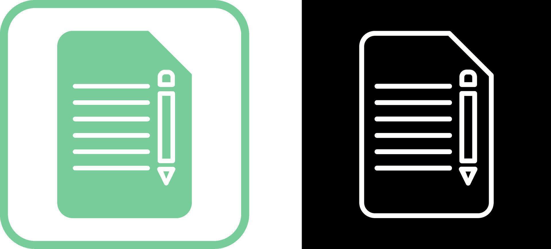 Edit Document Vector Icon