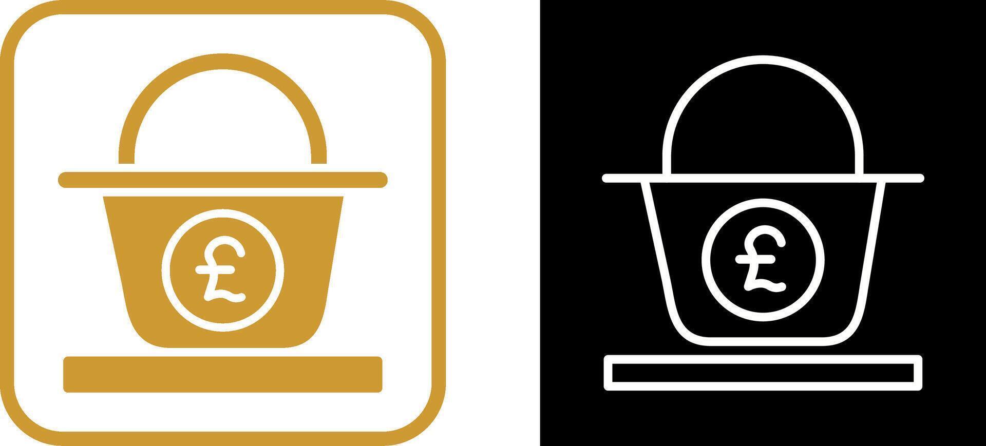 Pound Basket Vector Icon