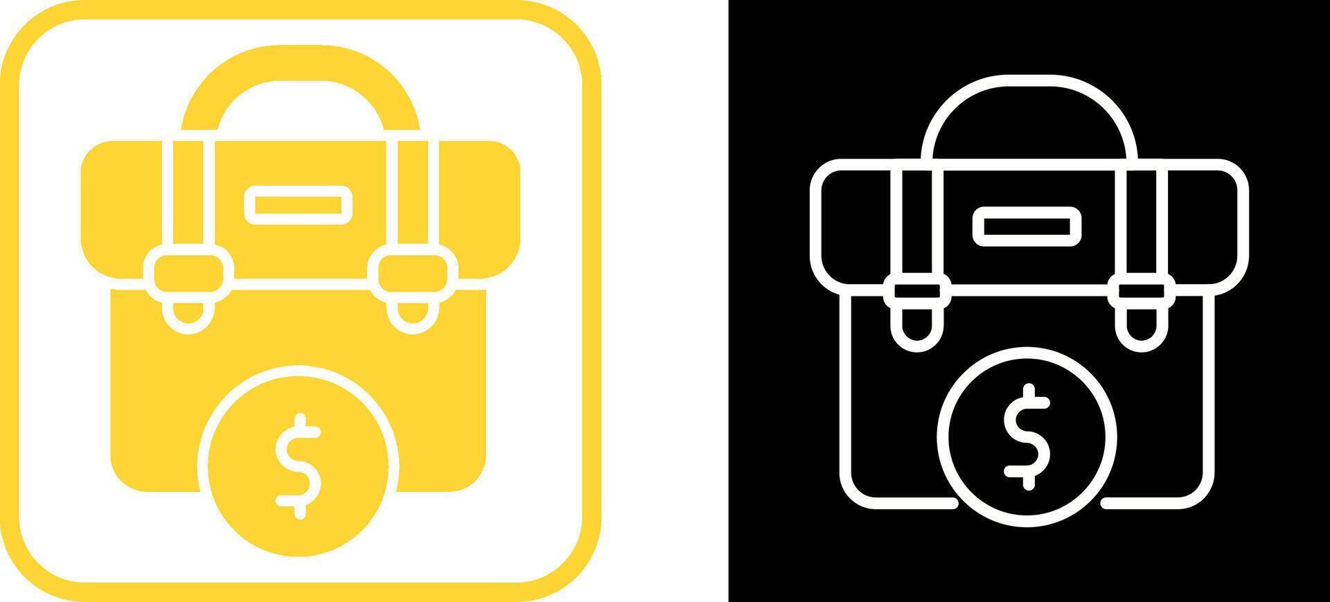 Dollar Briefcase Vector Icon