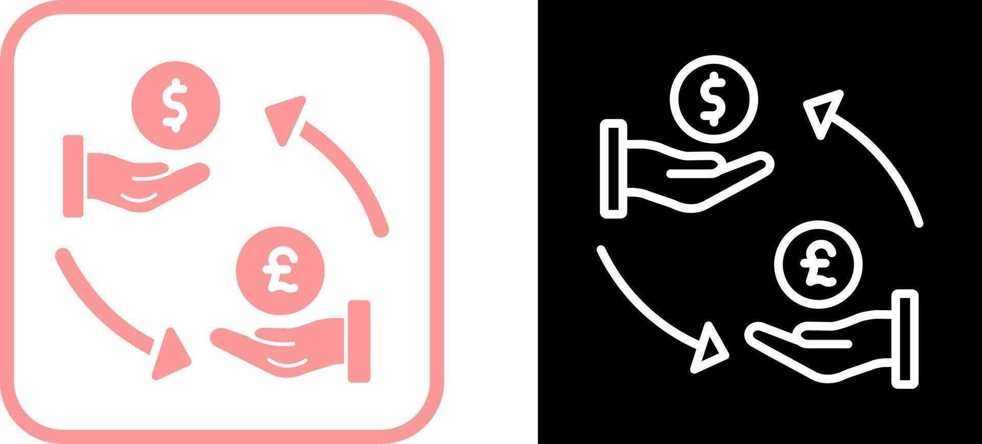 Dollar to Pound Vector Icon