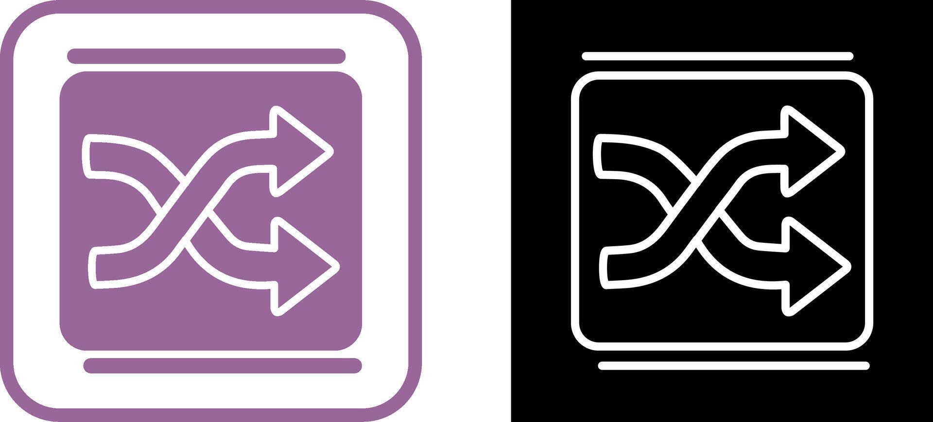 Shuffle Vector Icon