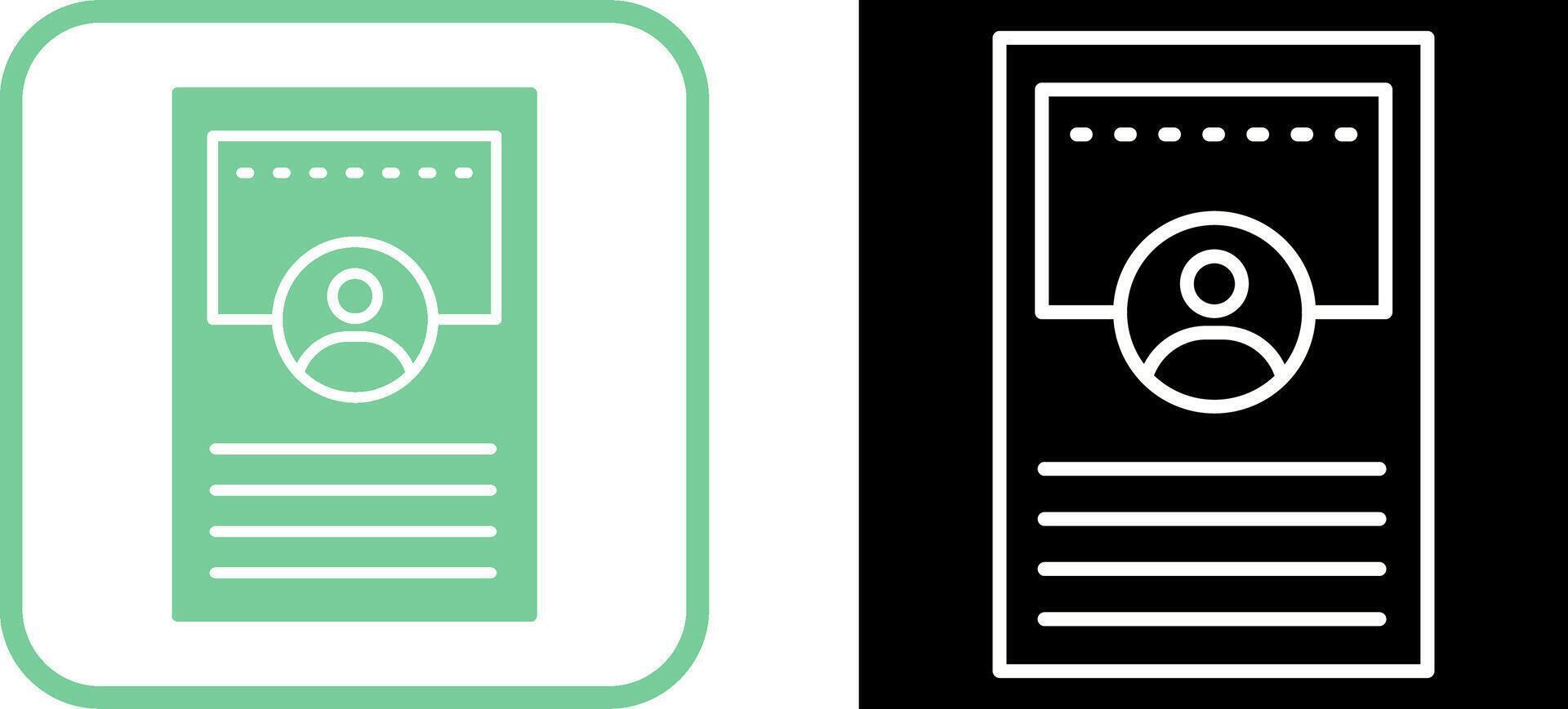 Profile Vector Icon