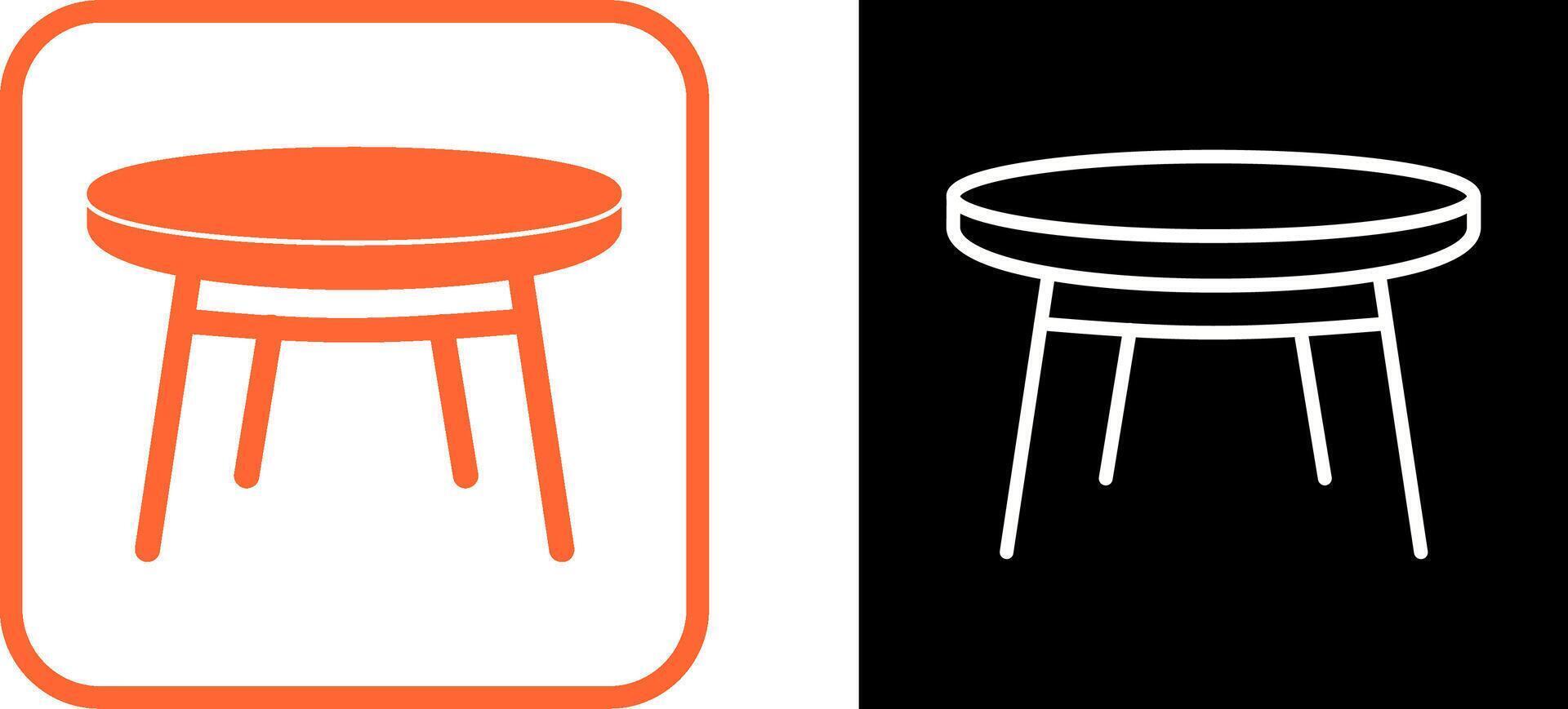 Small Table Vector Icon