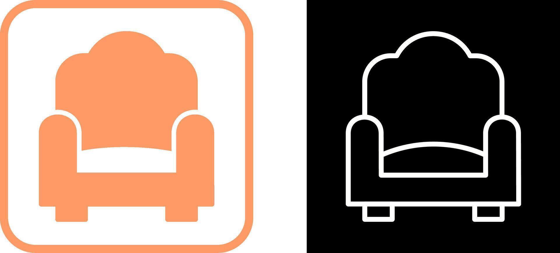 Single Sofa Vector Icon
