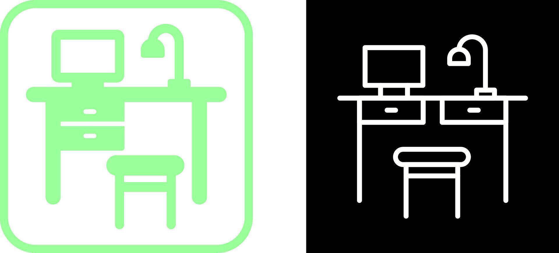 Simple Desk Vector Icon