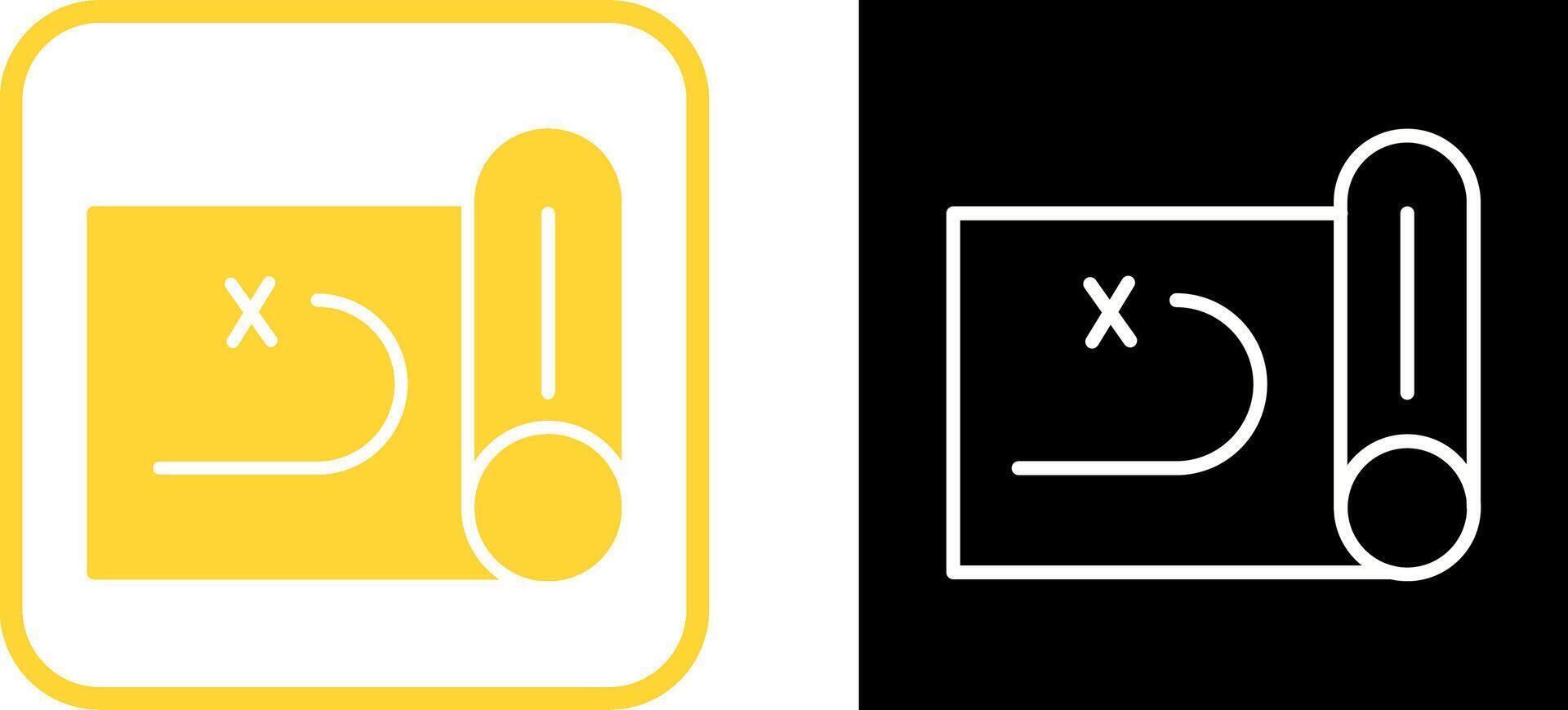 Treasure Map Vector Icon