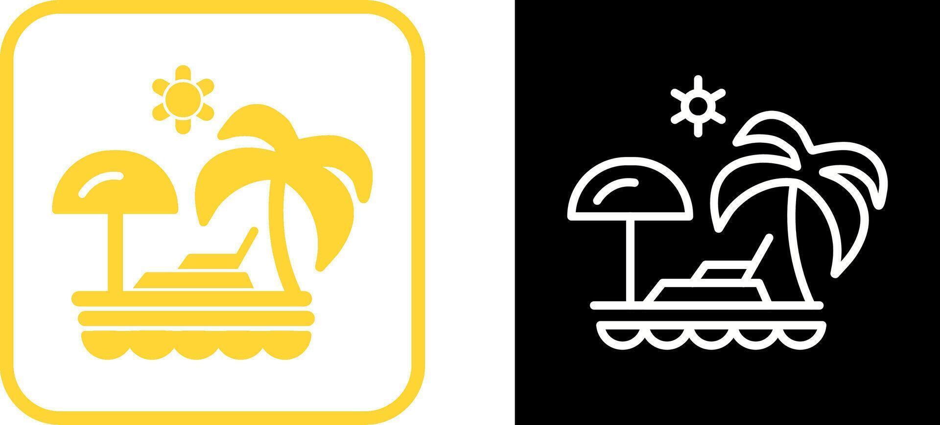Vacation Spots Vector Icon