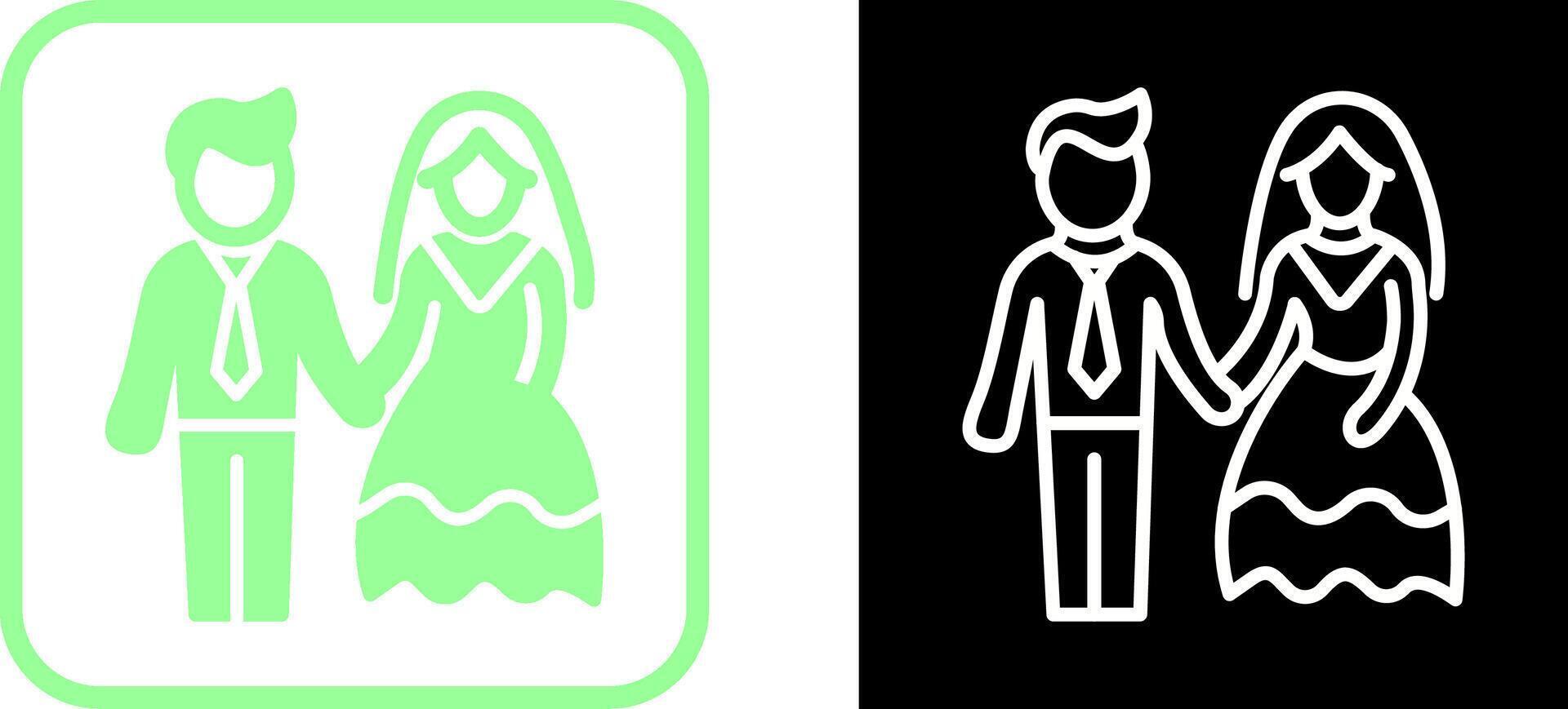 icono de vector de pareja