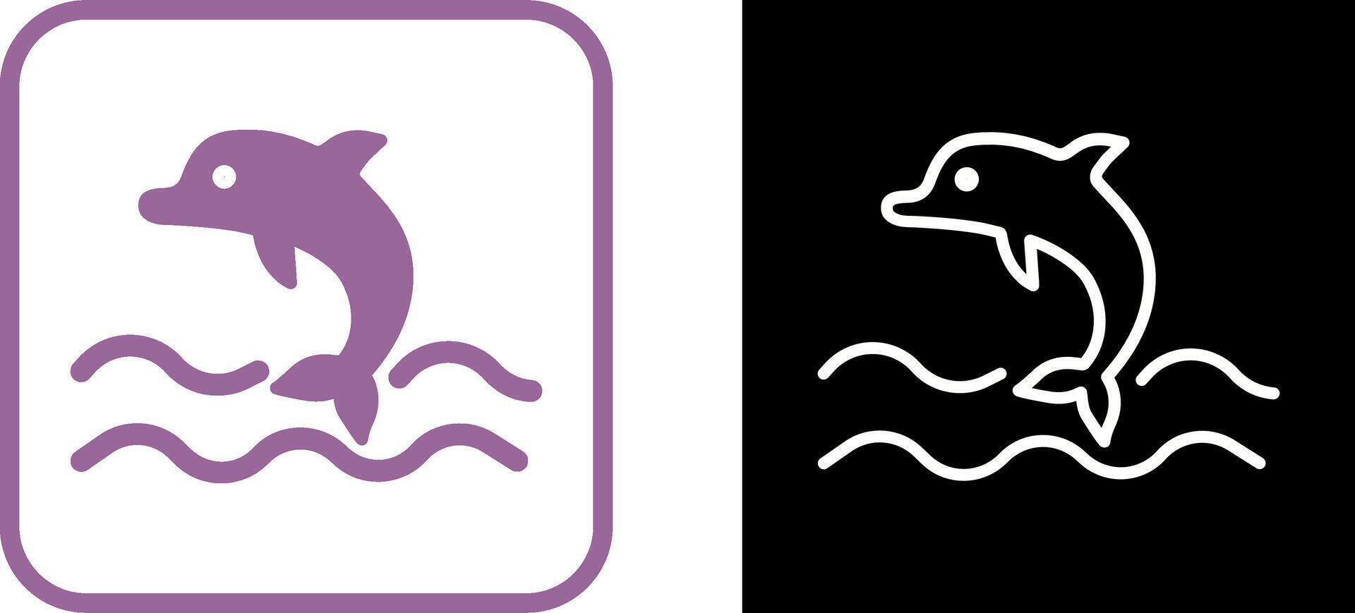 Dolphin Vector Icon