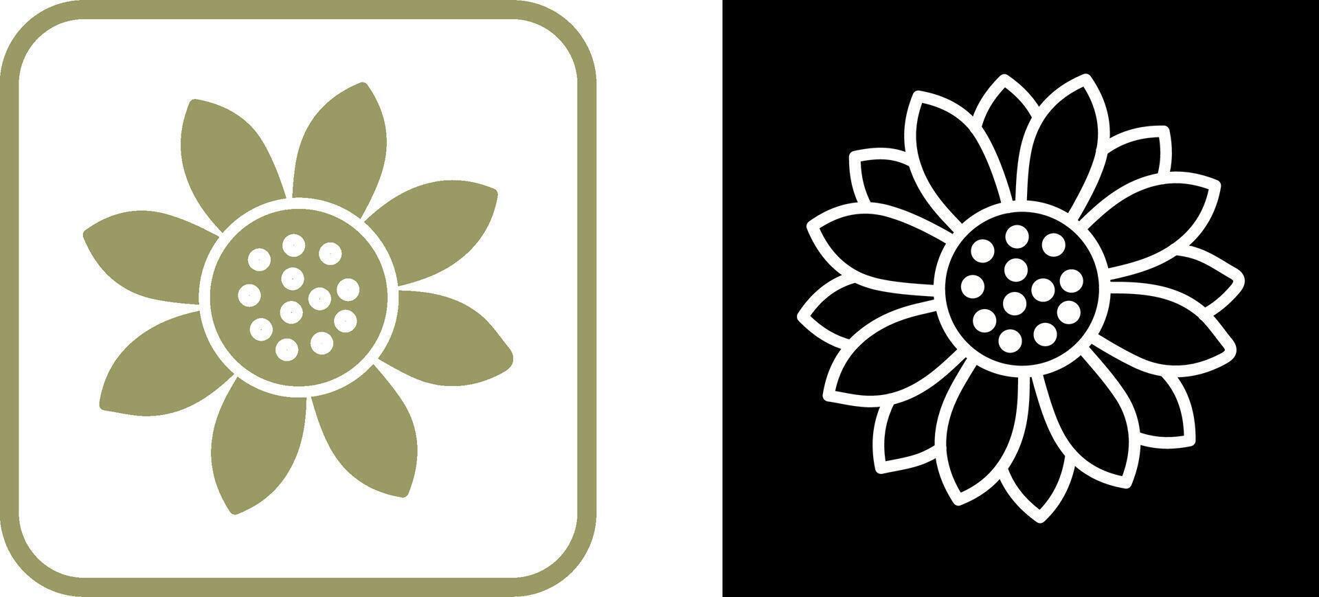 Sunflower Vector Icon