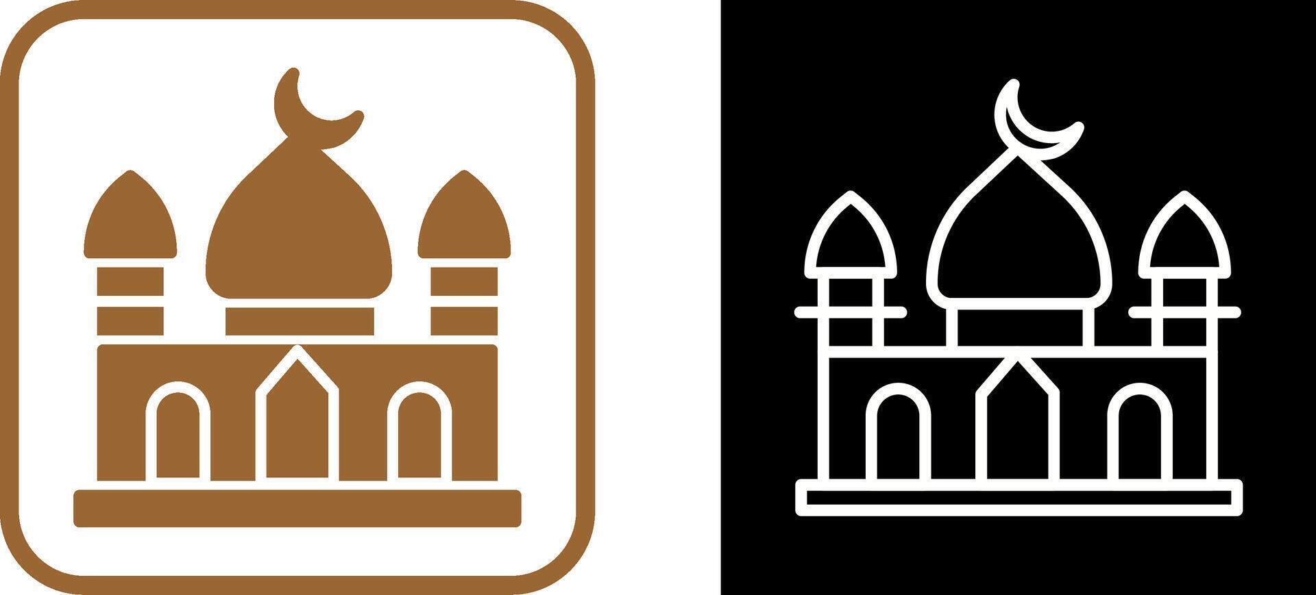 icono de vector de mezquita