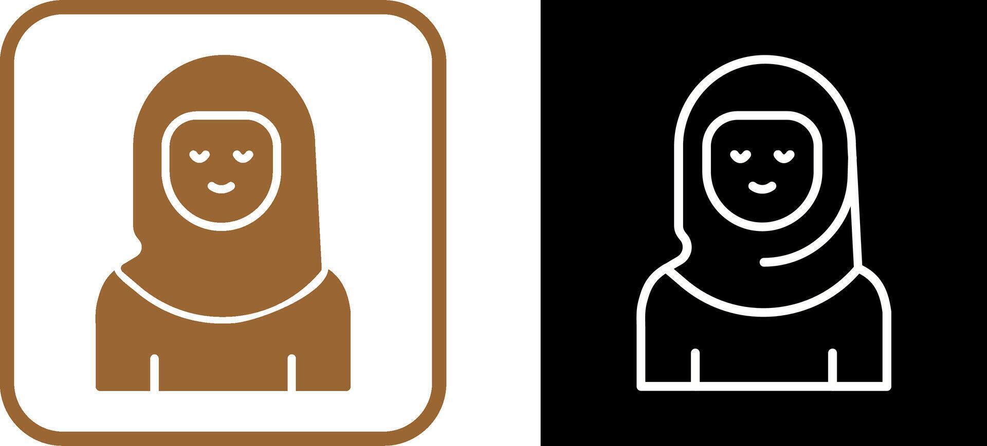 Islamic Woman Vector Icon