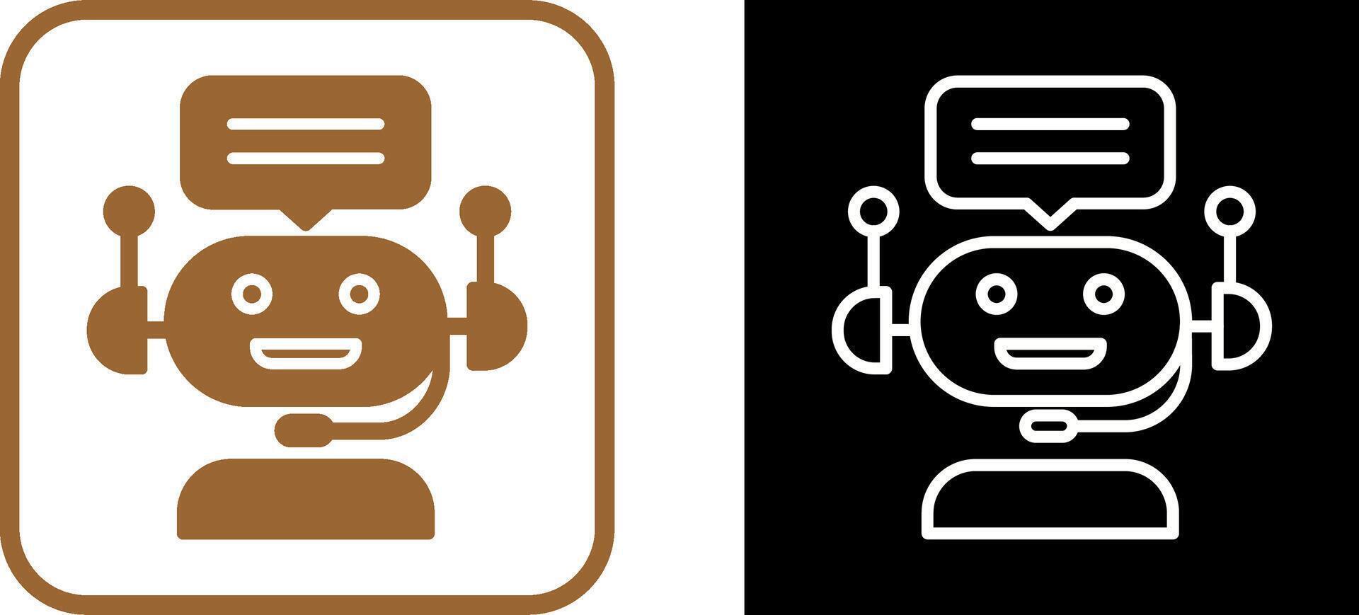 Chat Bot Vector Icon