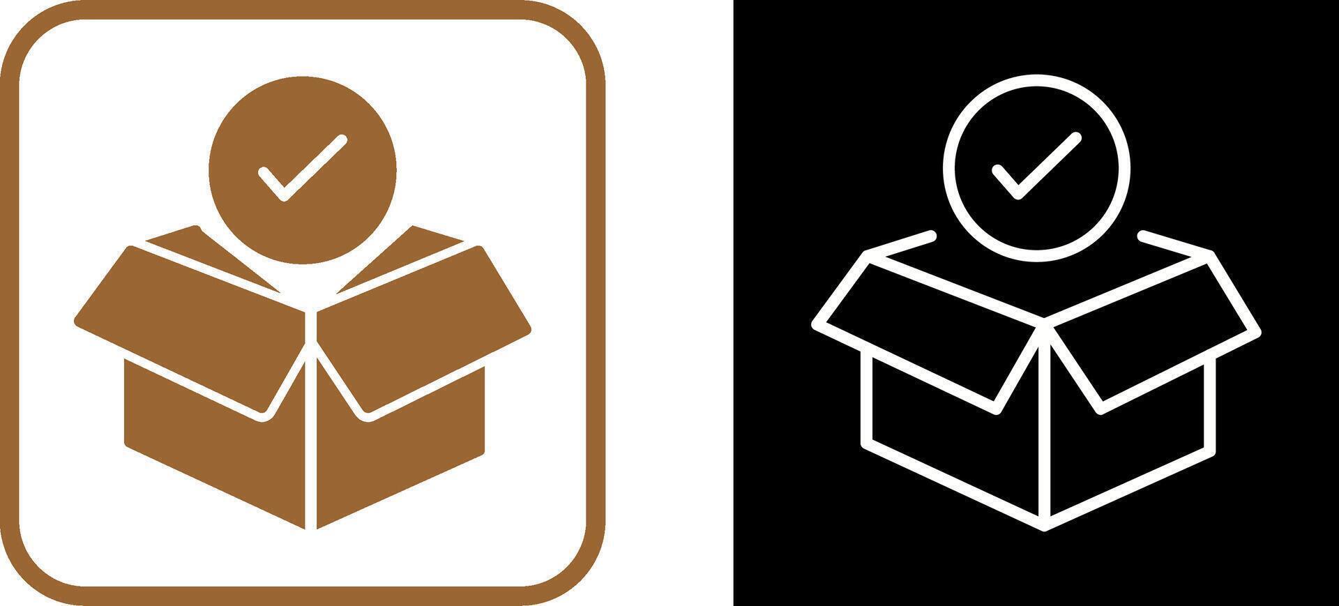 Package Receiving Vector Icon