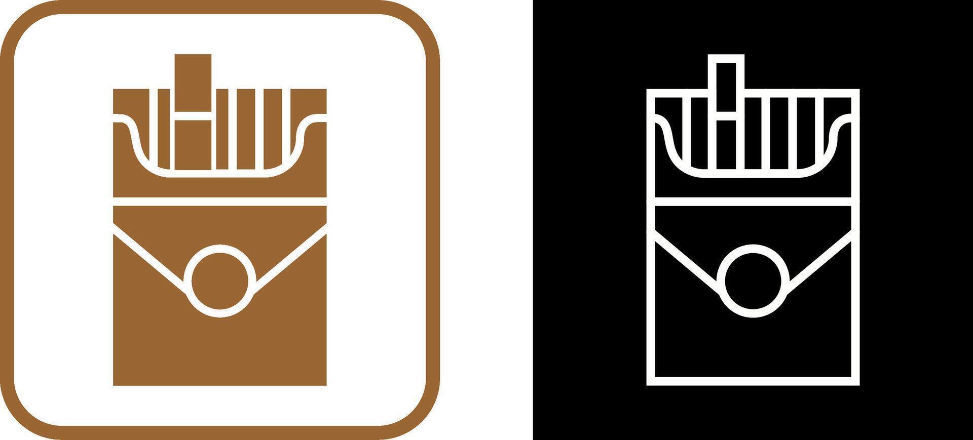 Cigarette Pack Vector Icon