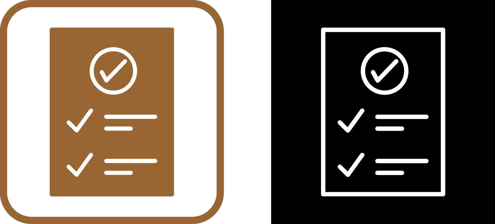 Check Up List Vector Icon