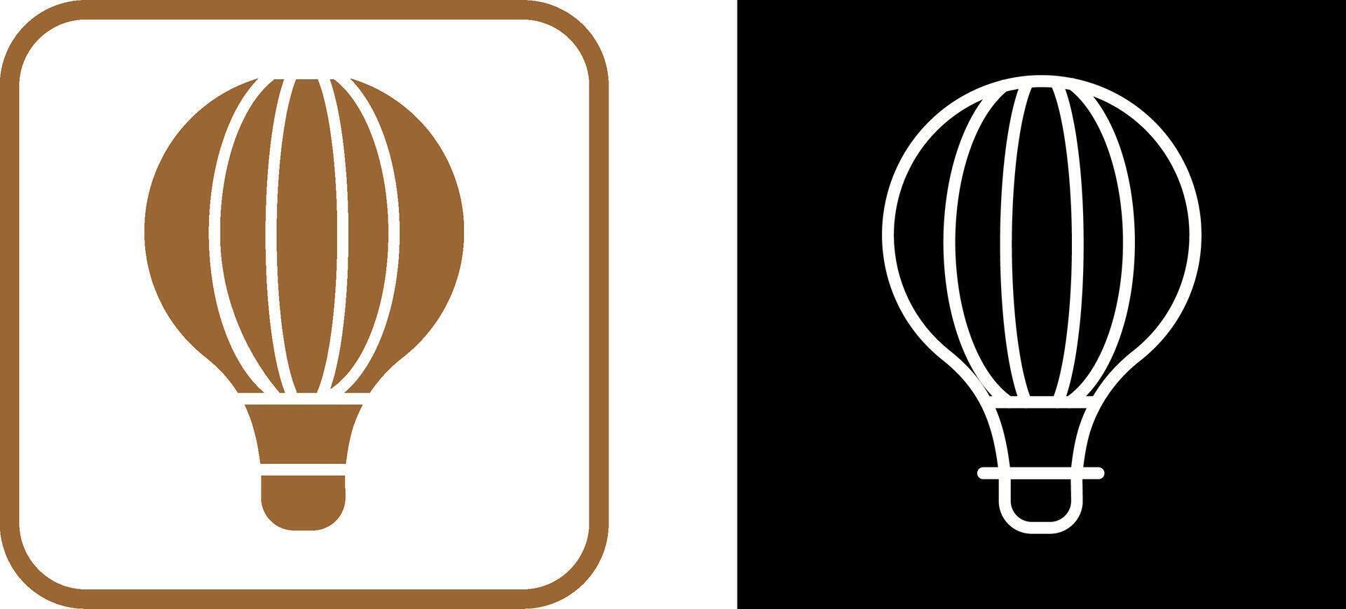 Hot Air Balloon Vector Icon