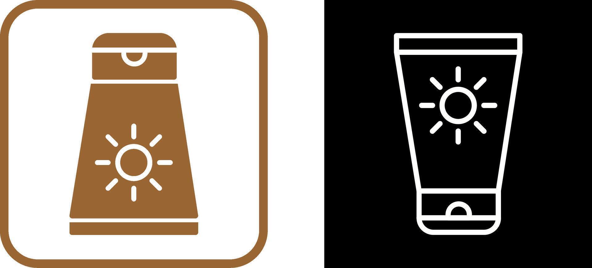 Sun Cream Vector Icon