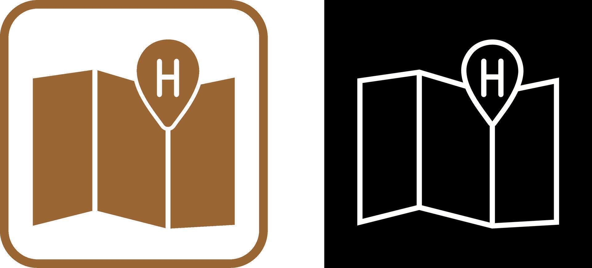 Hotel Location Vector Icon