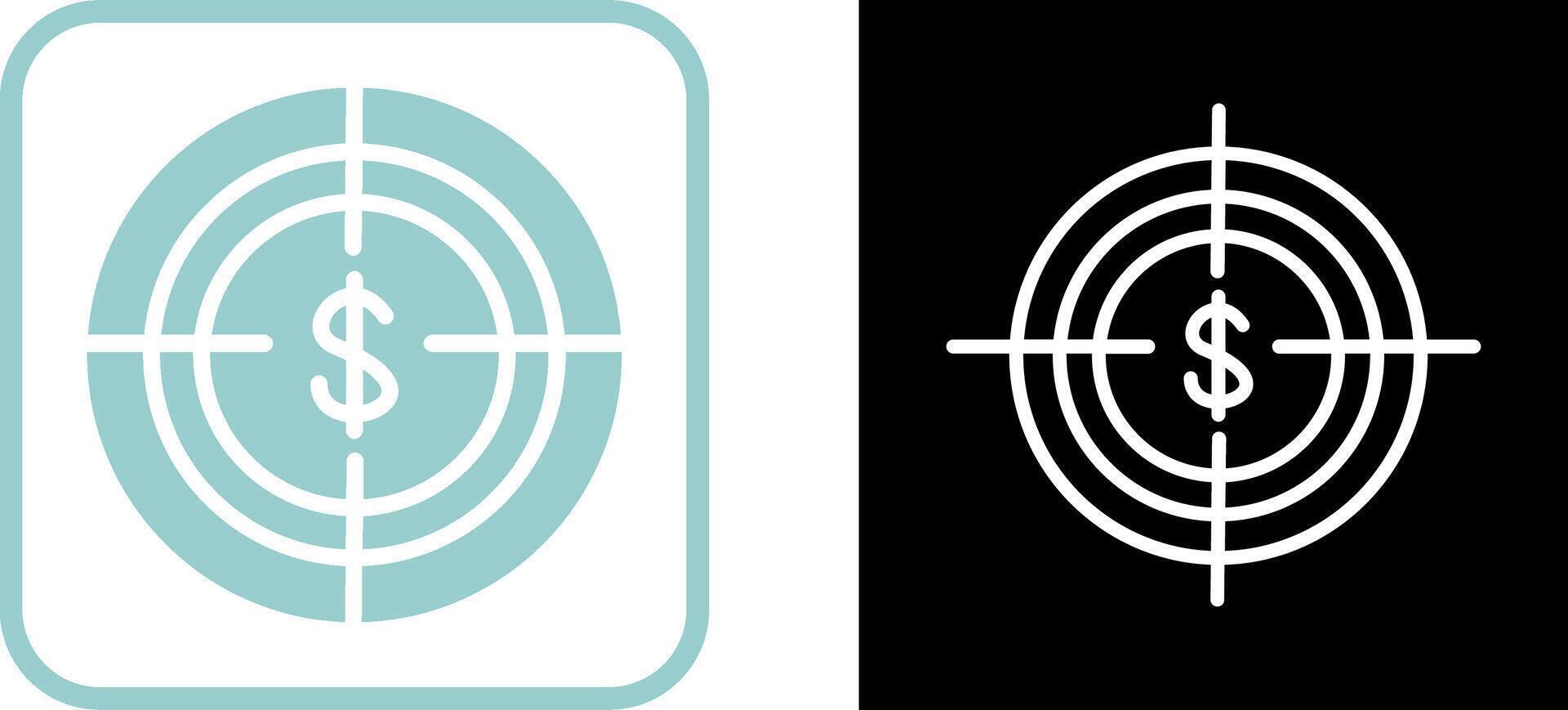 Economic Target Vector Icon