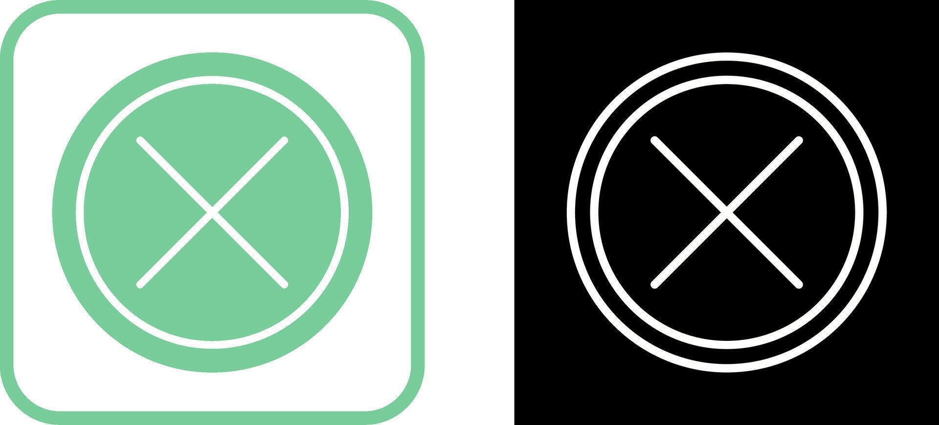 Do Not Cross Vector Icon