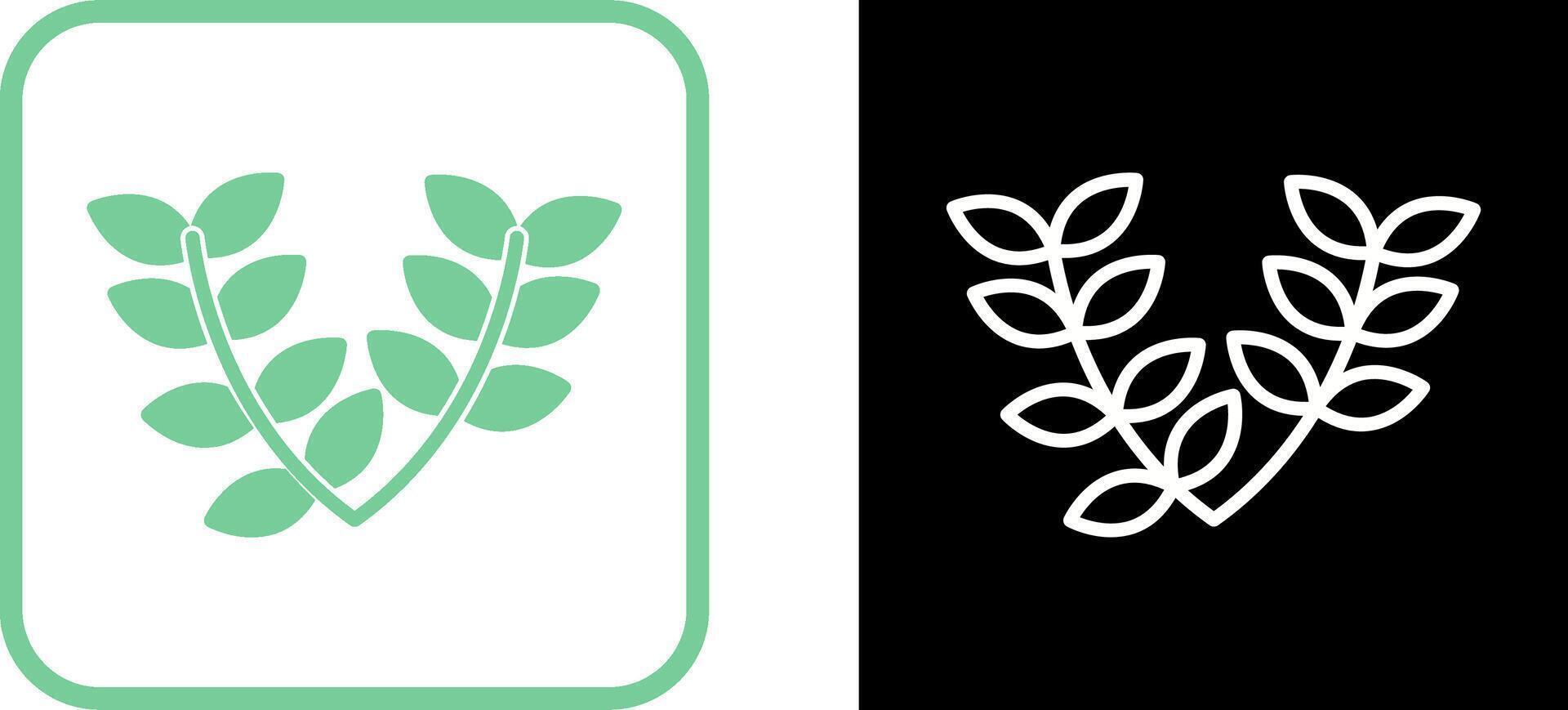 Leaves Wreath Vector Icon