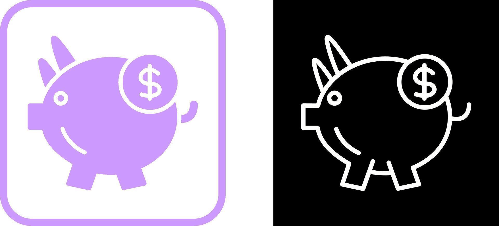 Piggy Saving Vector Icon