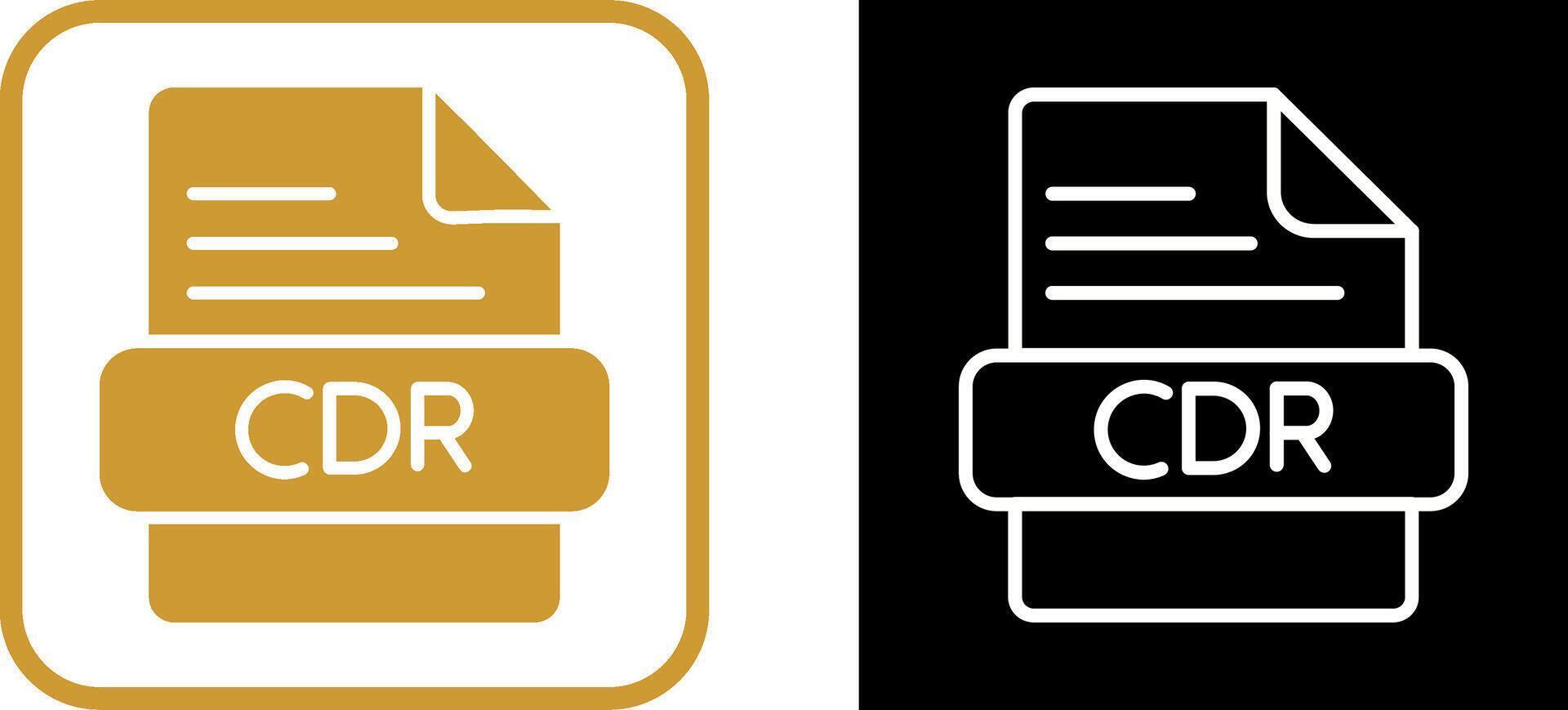 CDR Vector Icon