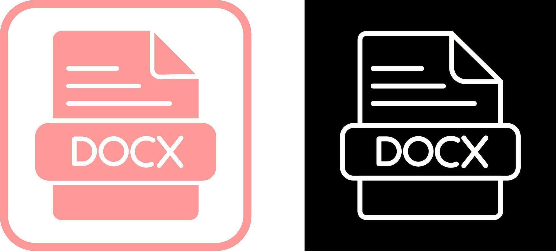 icono de vector docx