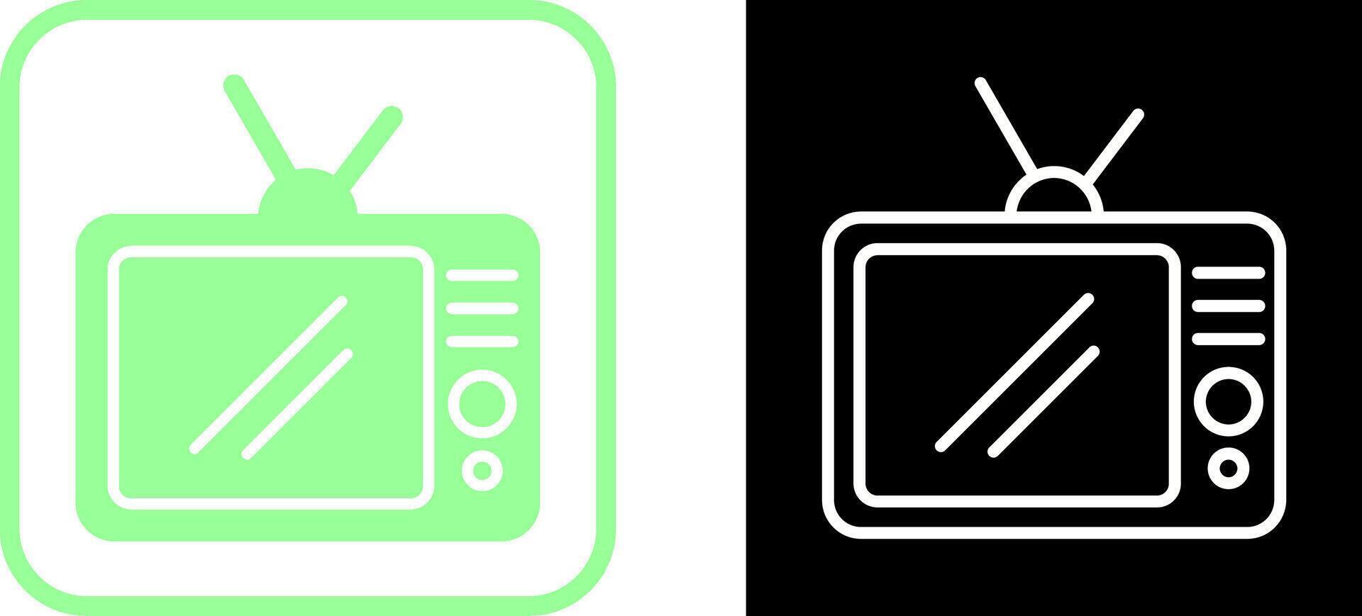 icono de vector de televisor