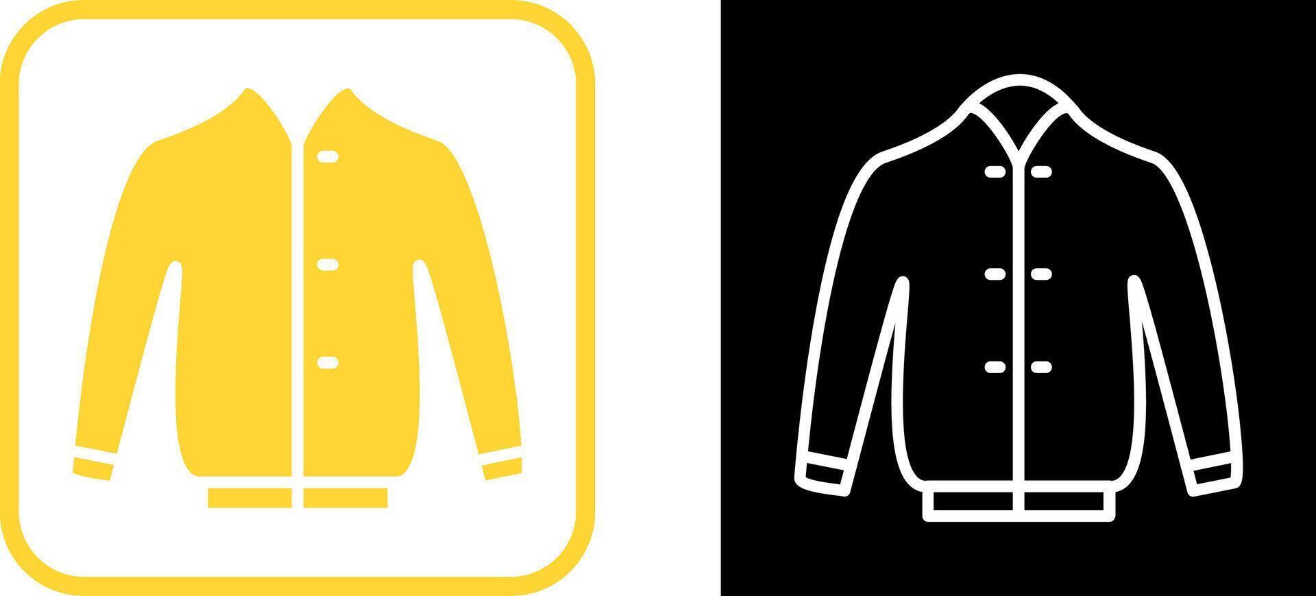 icono de vector de chaqueta elegante