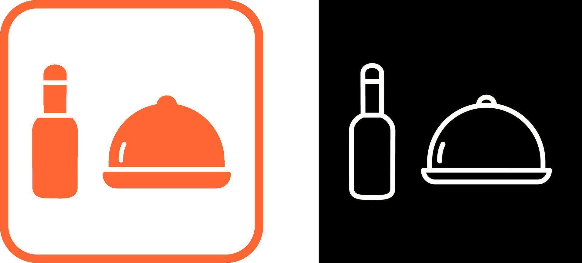 Food and Beer Vector Icon