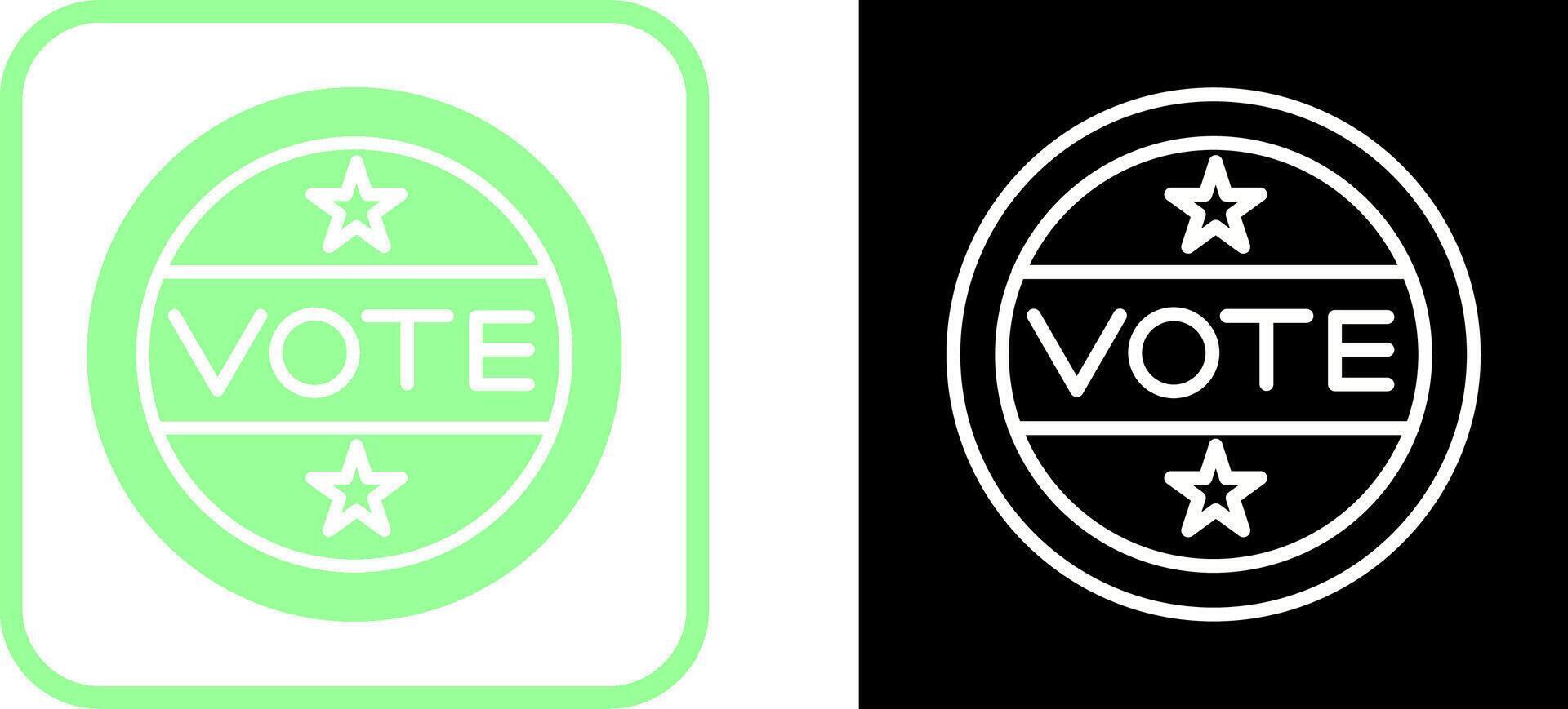 Vote Sticker Vector Icon