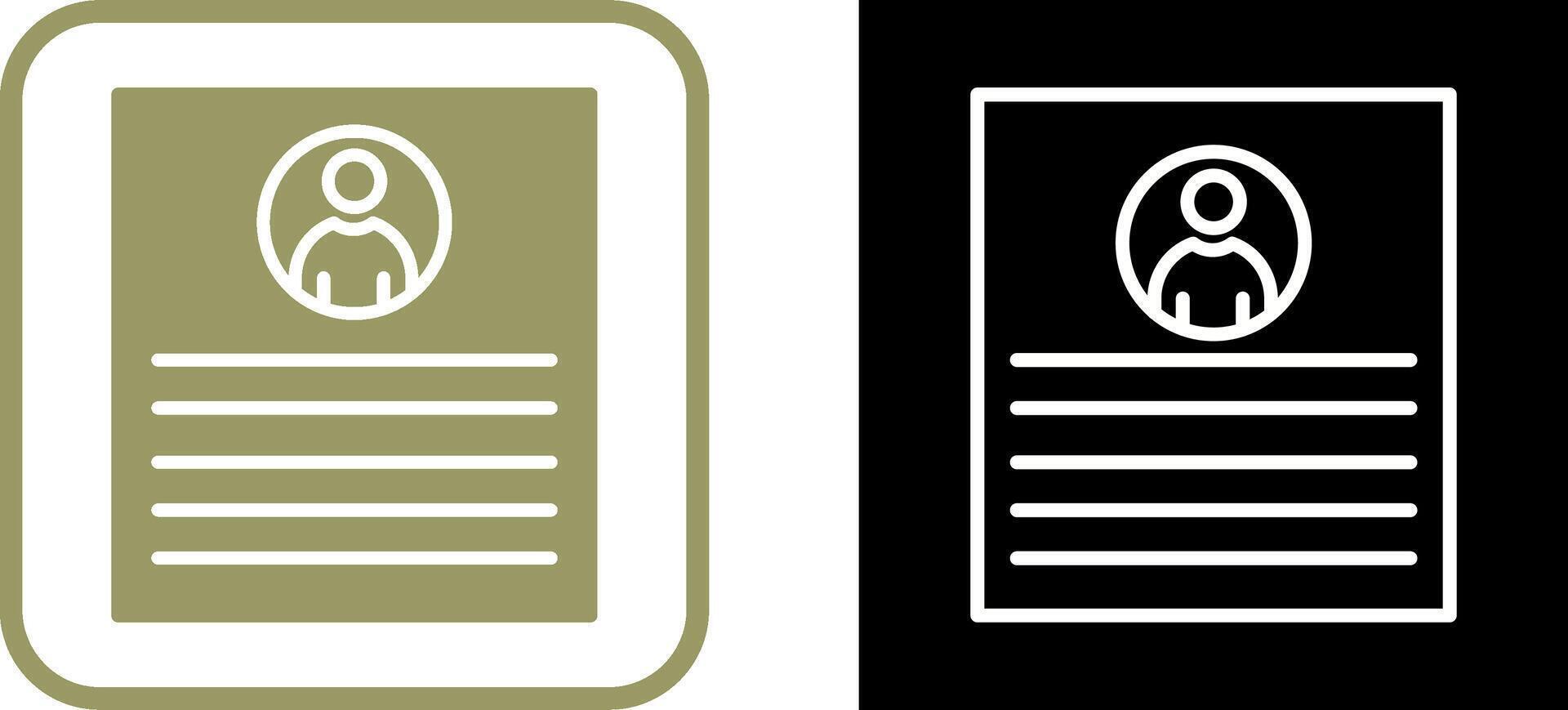 Client Profile Vector Icon
