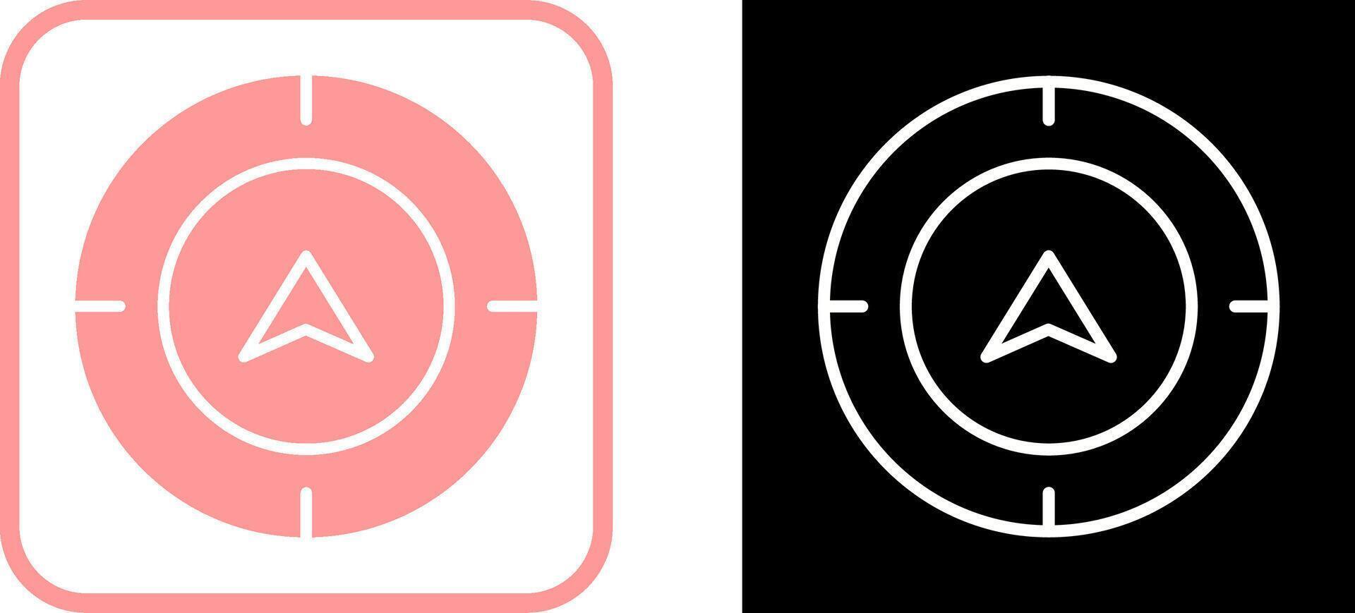 Directional Compass Vector Icon