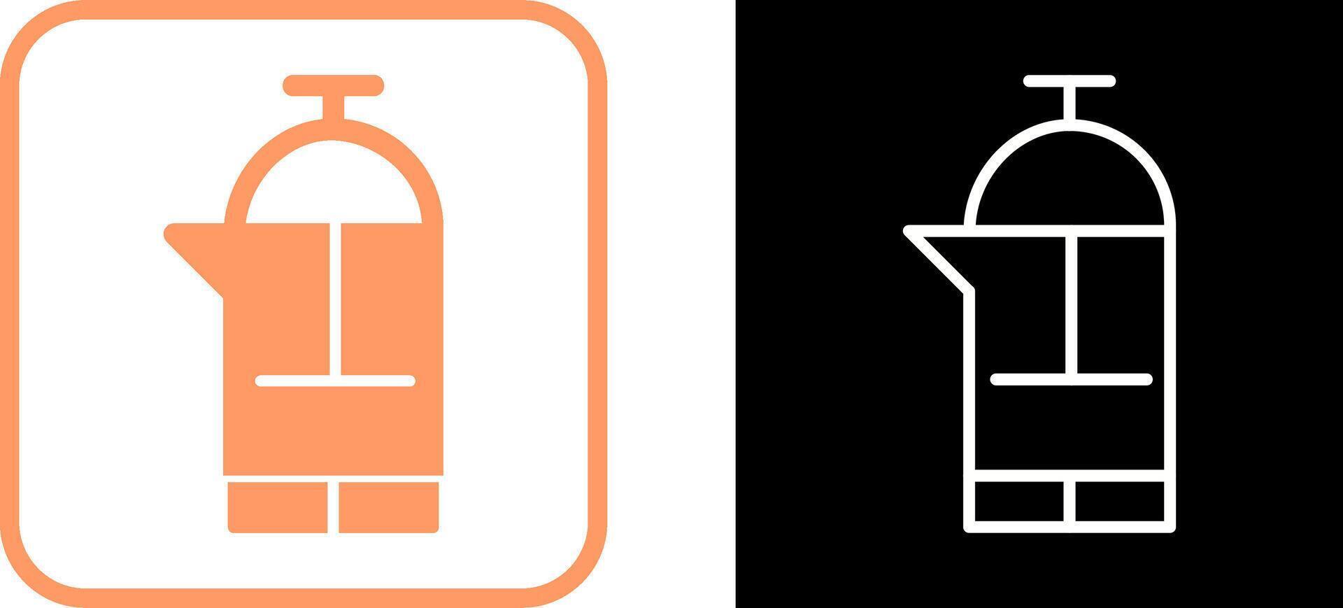 French Press Vector Icon