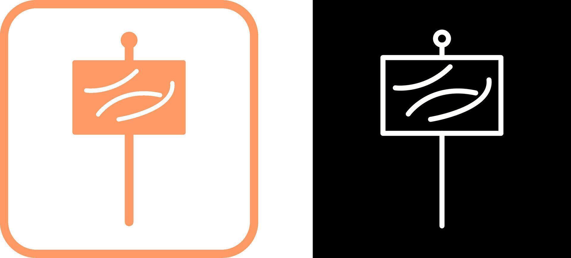 Beach Sign Vector Icon