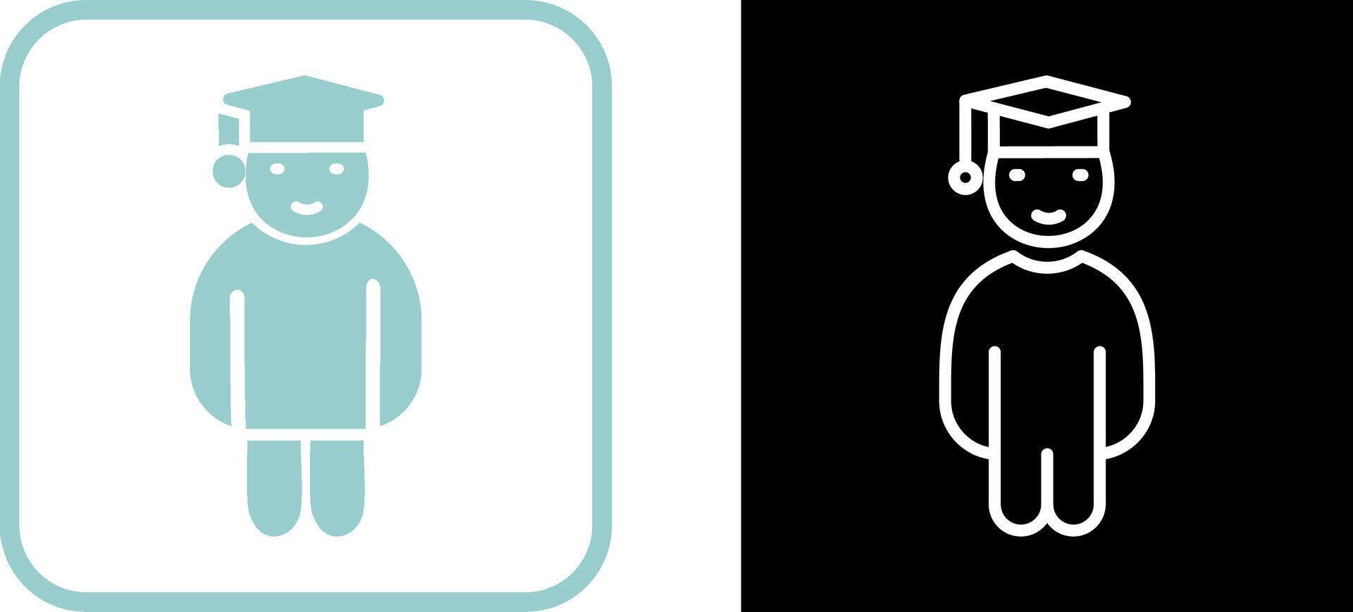 Graduate Student Vector Icon