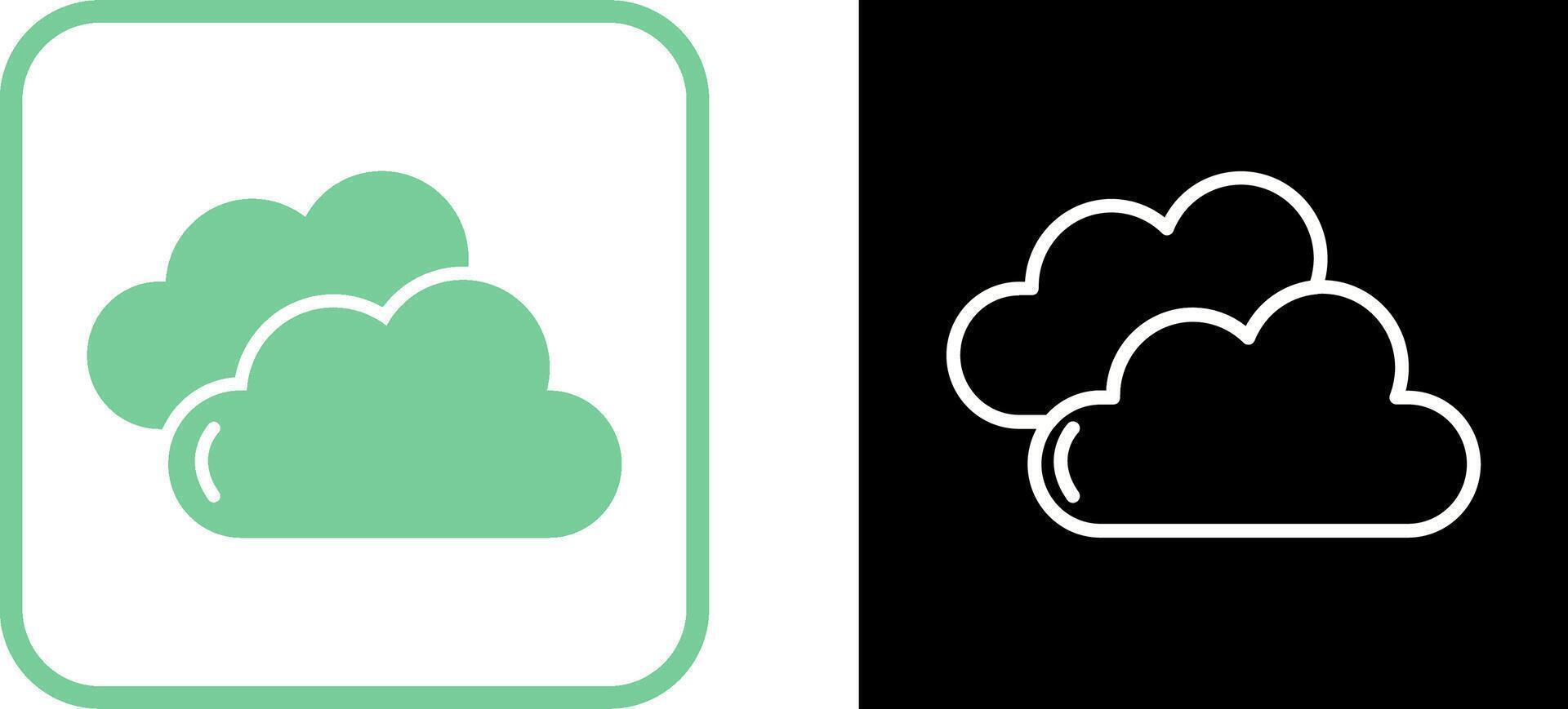 icono de vector de nube