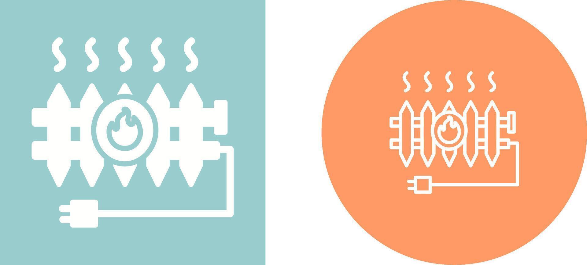 Heat Radiator Vector Icon