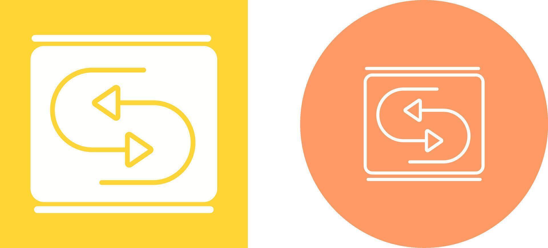 Reverse Arrow Vector Icon
