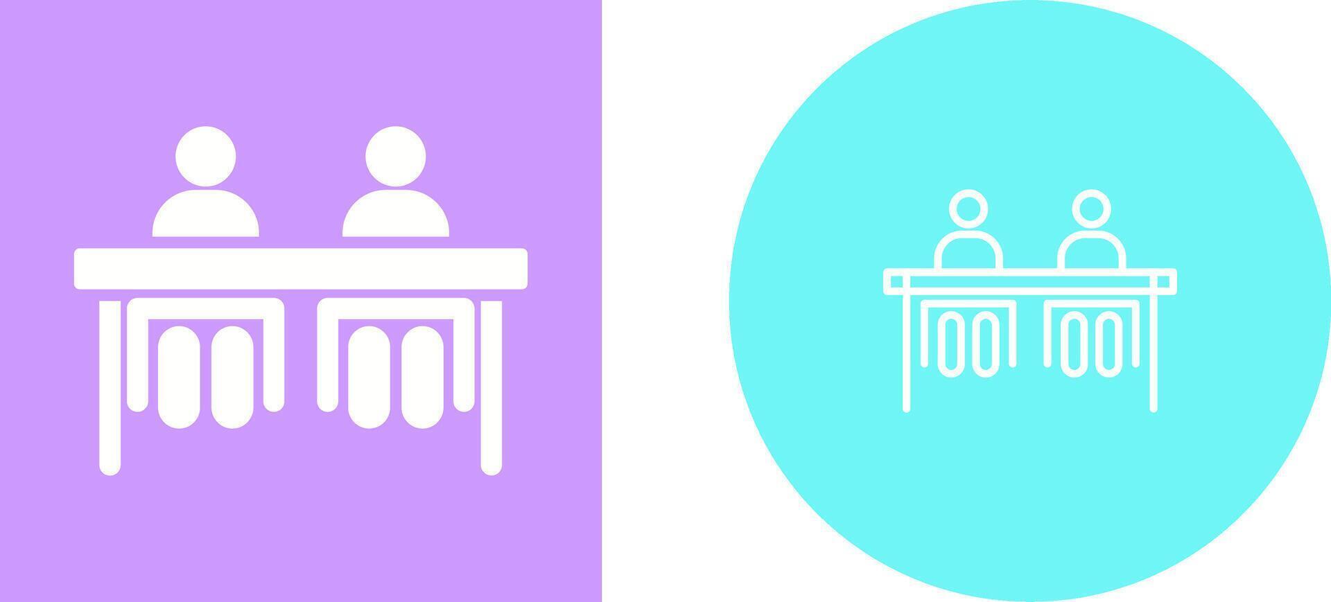 Student Sitting In Classroom Vector Icon