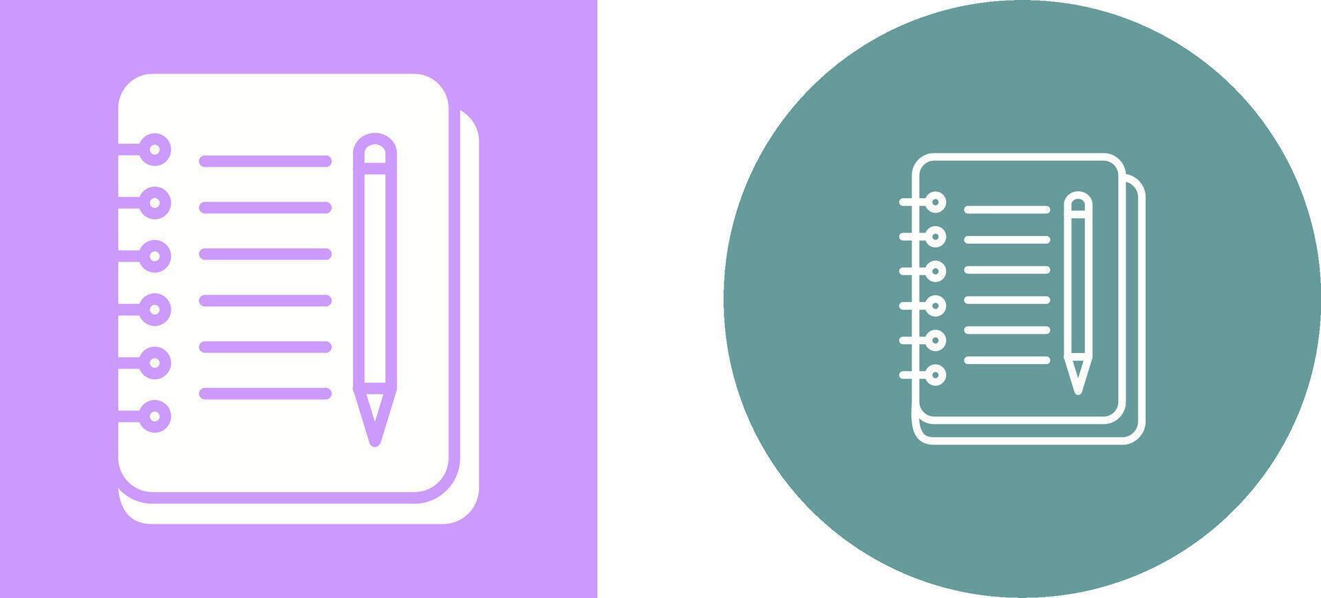 Notebook And Pen Vector Icon