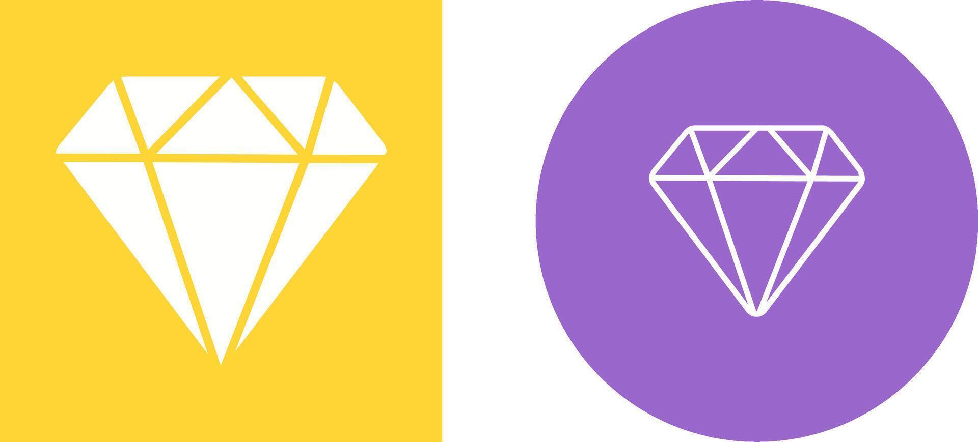 icono de vector de diamante