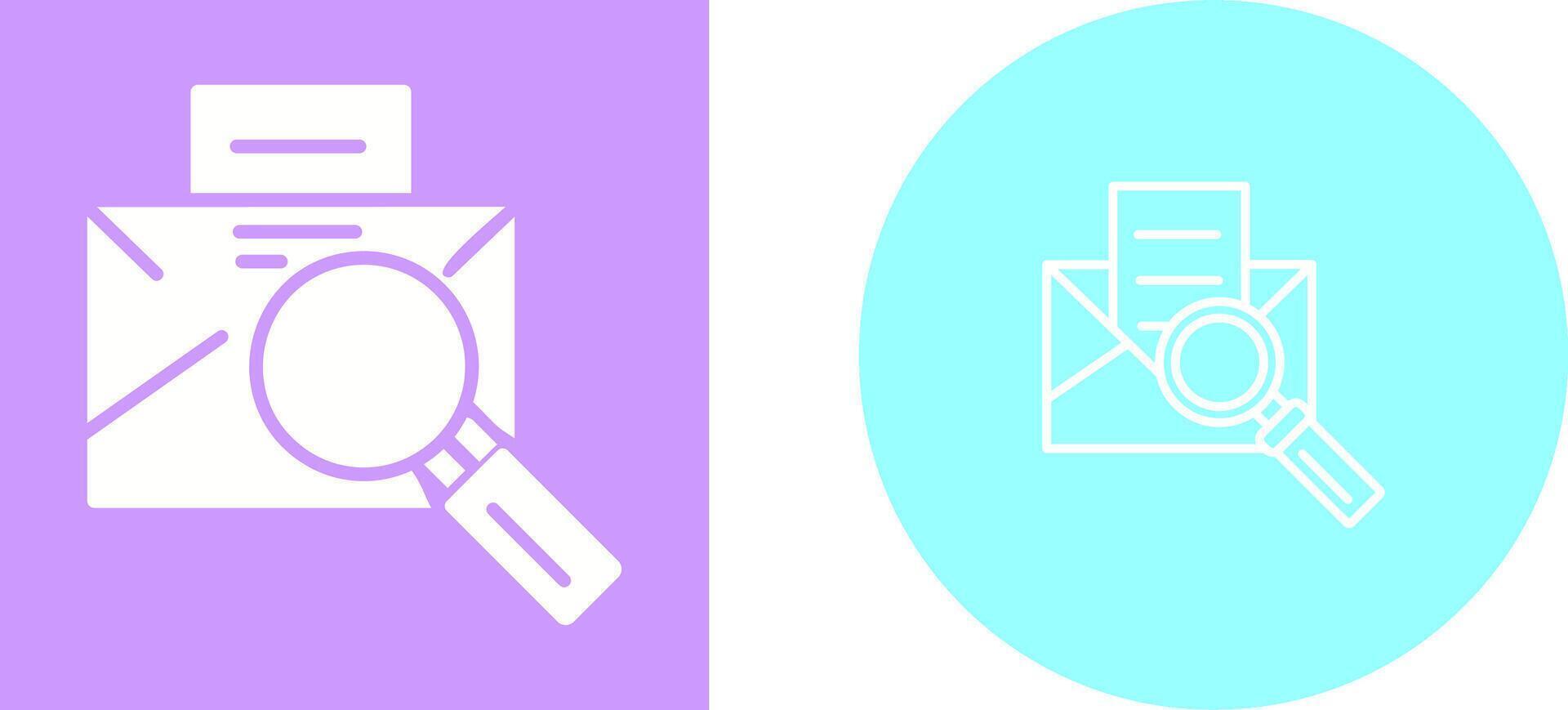 Magnifier Male Vector Icon