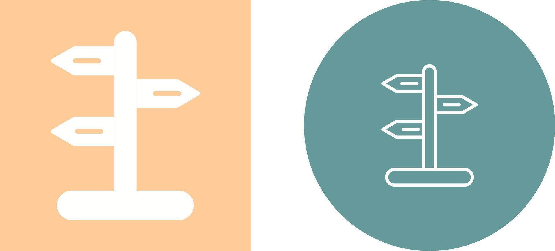 Signpost Vector Icon