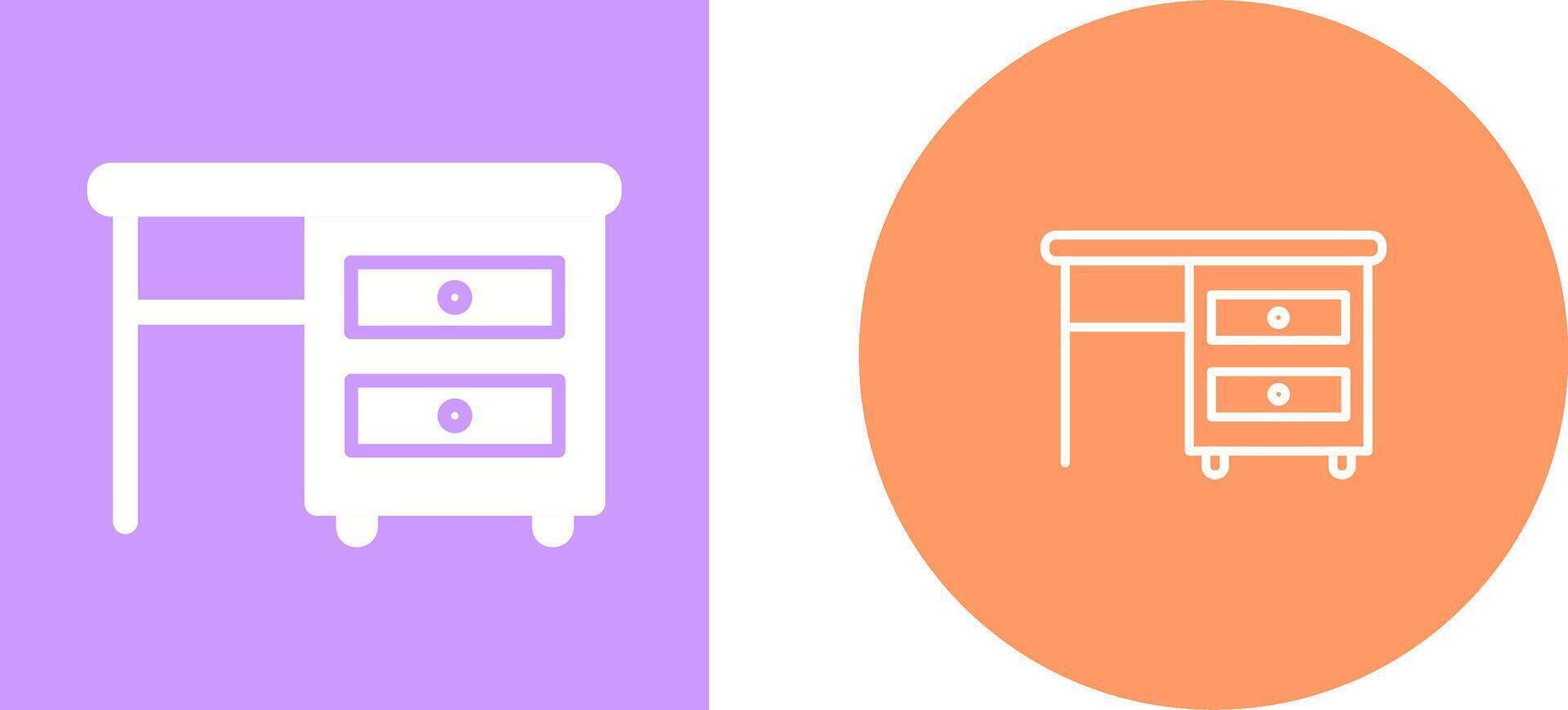 Table with Drawers I Vector Icon