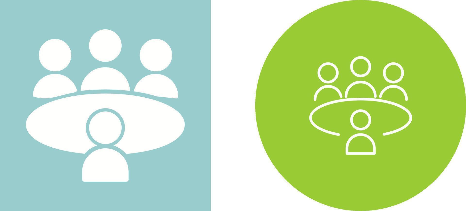 Conference Table Vector Icon