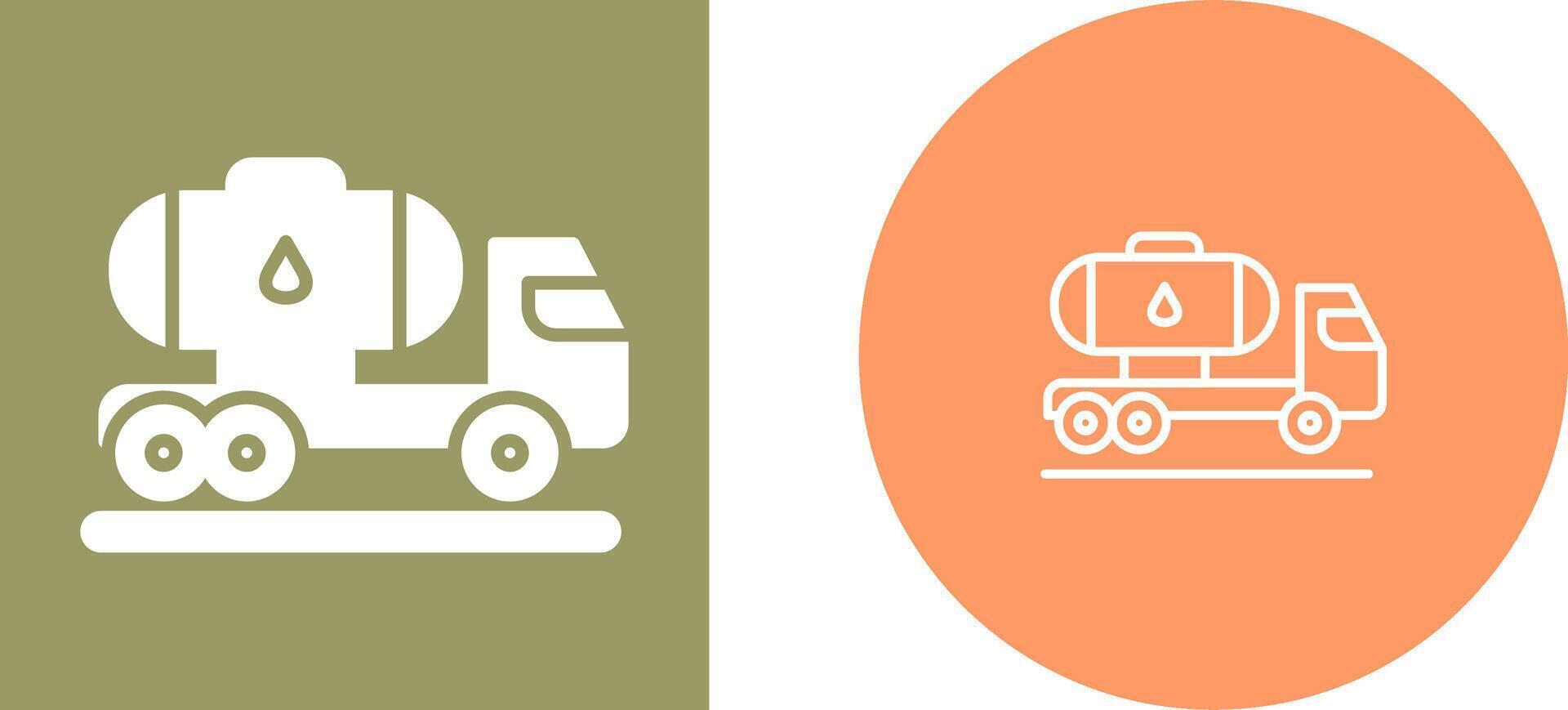 Tank Truck Vector Icon